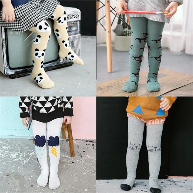 0-3 Years Cartoon Boys Girls Pantyhose Popular Cotton Tights for Baby Boys Girls Kids Children Stocking Toddler Tights