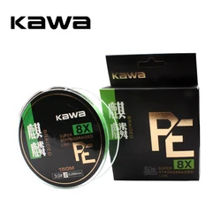 KAWA New Fishing PE Line, 8 braided 150M, Soft and Strong, protofilament Imported from Janpan, High Quality