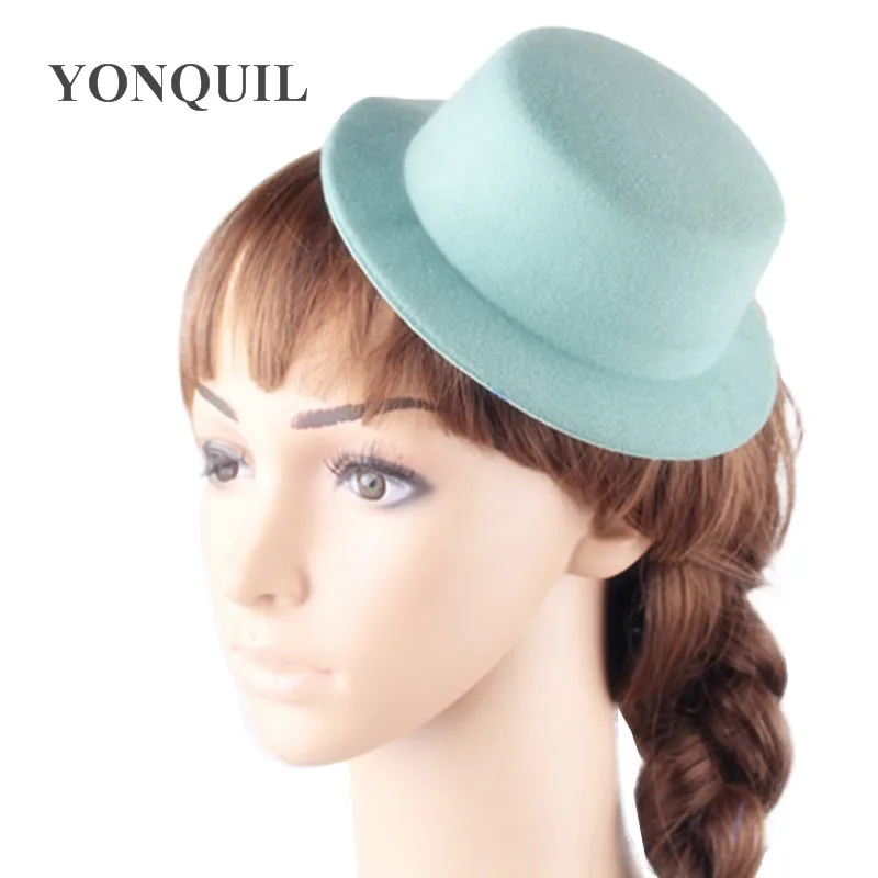 12สี17ซม.Fascinator หมวก DIY Millinery อุปกรณ์เสริมผมด้านบน Fascinator หมวกน่ารักหมวกโอกาส Headwear งานแต่งงาน MYQH004