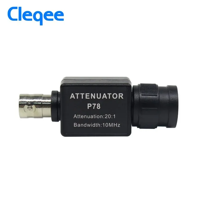 NEW Cleqee P78 20:1 Signal Attenuator 10MHz Bandwidth Oscilloscope Accessories BNC Adapter Oscilloscopio HT201 Upgrade Version