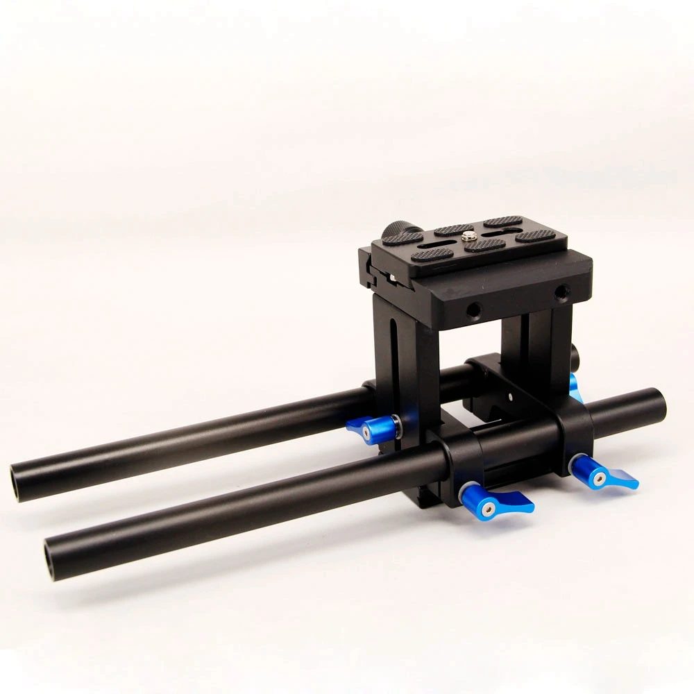 15 мм стержень рельсовый Риг опорная система опорная пластина для Canon Nikon Follow Focus DSLR