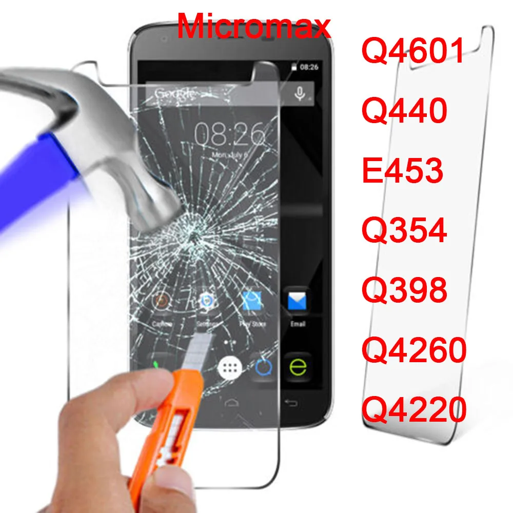 

2.5D 0,26 мм 9H Премиум Закаленное стекло для micromax Q4601 Q440 E453 Q354 Q398 Q4260 Q4220 защита для экрана