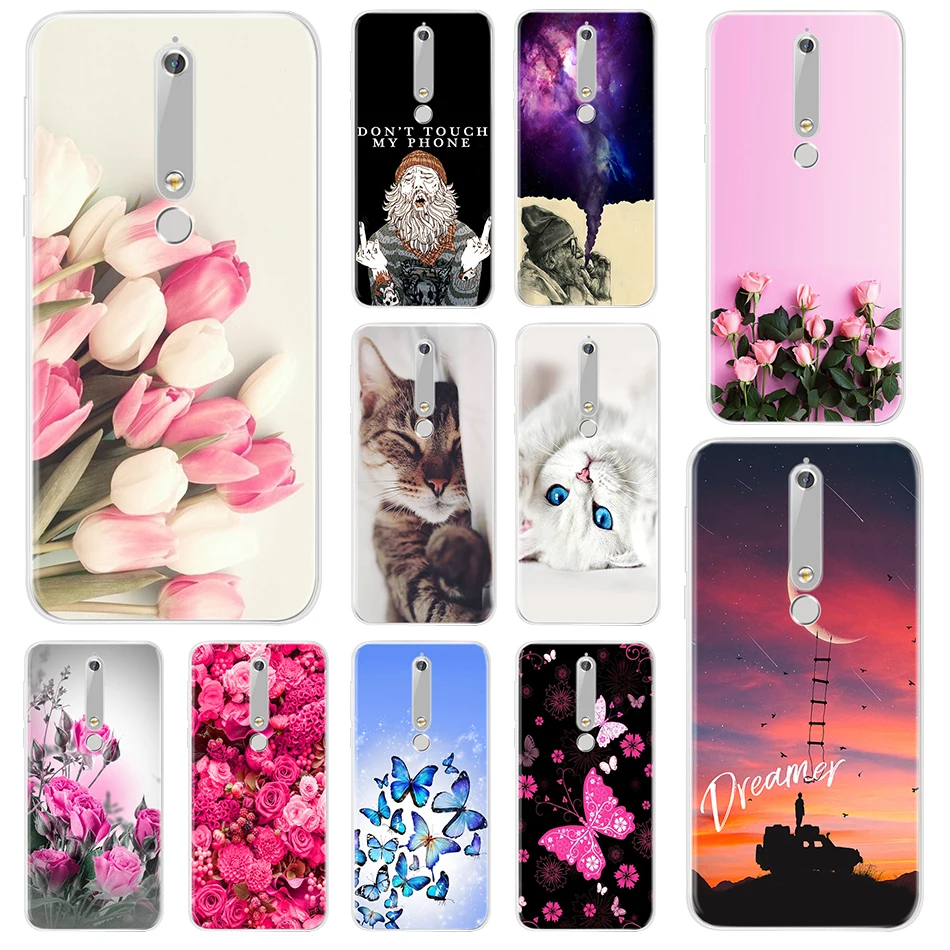 Funda de TPU suave para Nokia 2, 3, 5, 6, 2017, Nokia 6, 2018, 2. ª funda trasera de silicona con dibujos animados para Nokia 2,1, 3,1, 6,1, 7,1