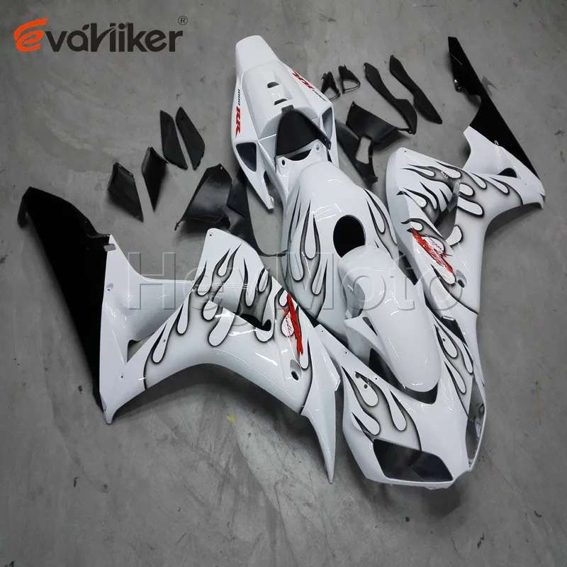 

ABS motorcycle fairing for CBR1000RR 2006 2007 black flames CBR1000 RR 06 07 ABS Bodywork Set Injection mold