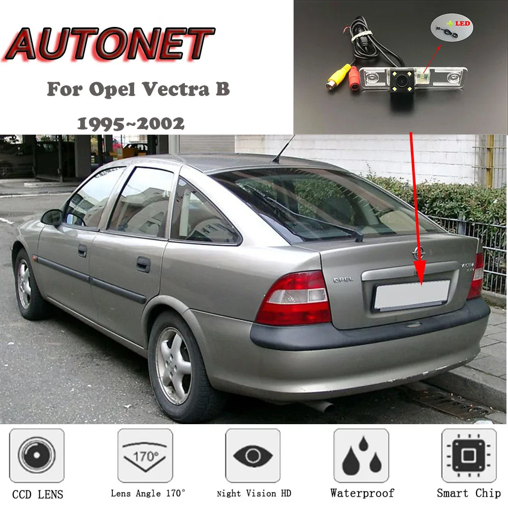 AUTONET HD Night Vision Backup Rear View camera For Opel Vectra B Chevrolet Vectra Holden Vectra Vauxhall Vectra 1995~2002