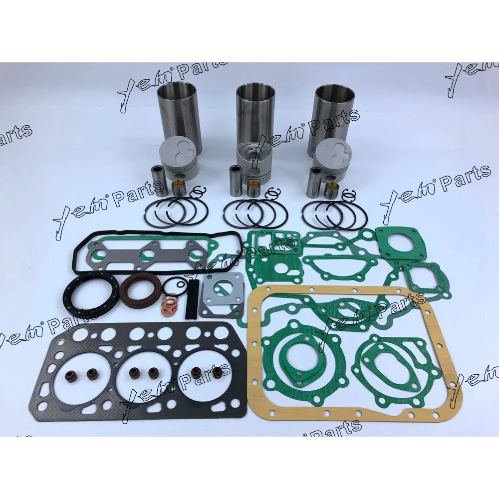 

For Mitsubishi engine K3F repair kit piston piston ring cylinder liner gasket set