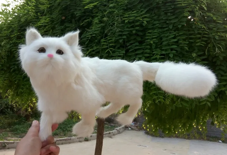 

simulation cute white cat 40x25cm model polyethylene&furs cat model home decoration props ,model gift d415