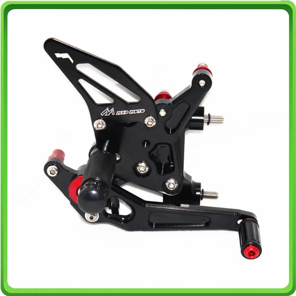 CNC Adjustable Rearsets Rear set sets Foot Rest Pegs Pedal for DUCATI 899 1199 PANIGALE 2012 2013 2014 2015 Black