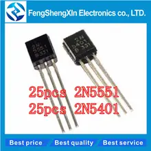 50pcs TO-92 Transistor Set 2N5551 2N5401 #2