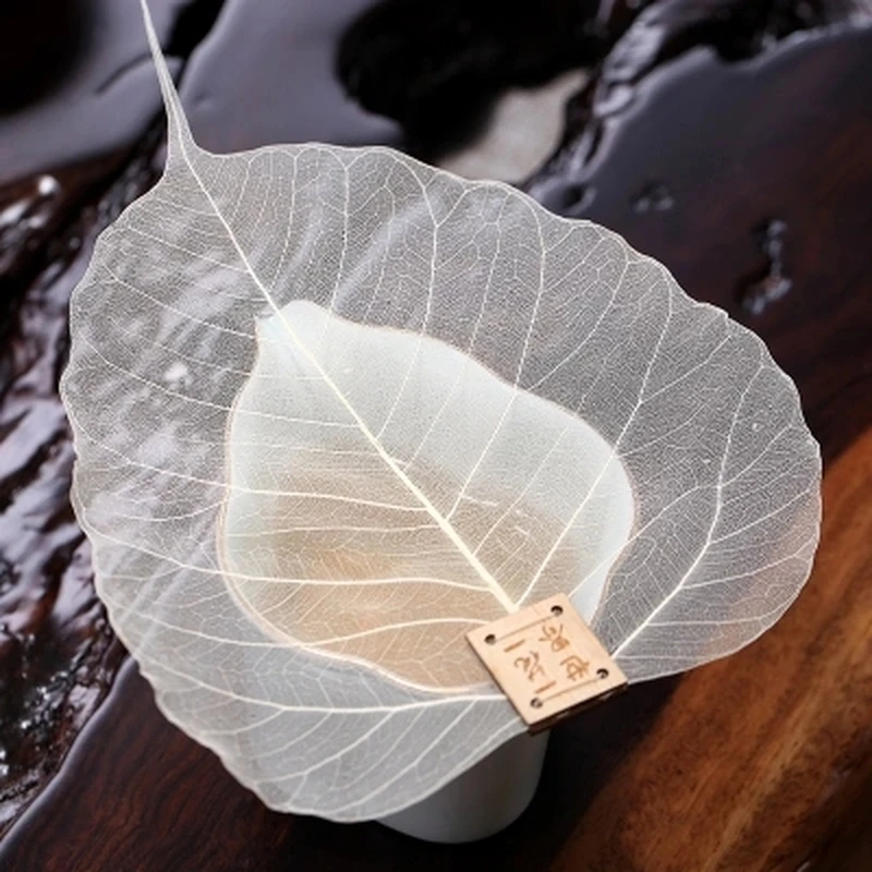 1pcs Pure Bodhi Leaf Tea Filter Creative Personality Bookmarks Adornment Metope Hollow Out The Leaves Personality Filter Q 