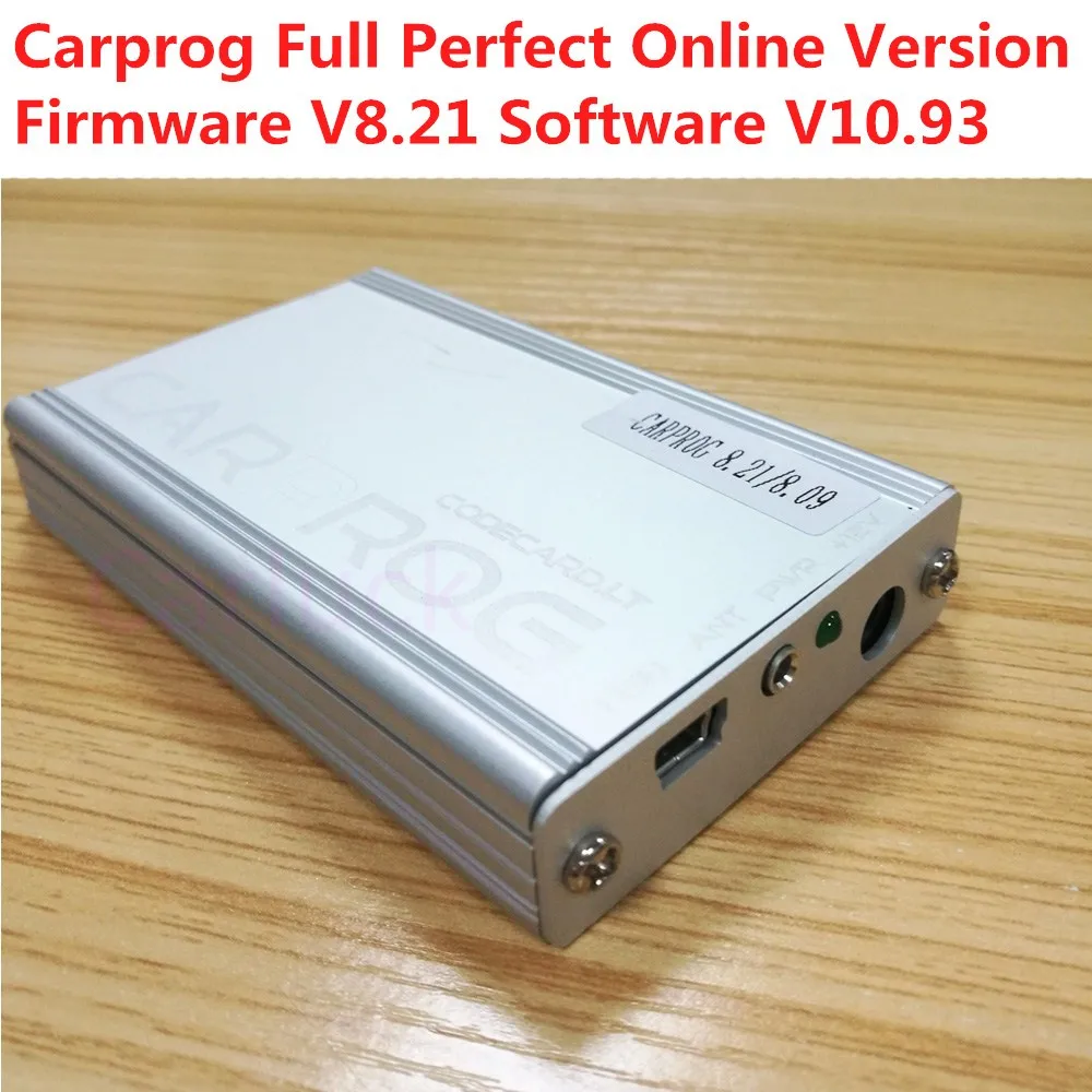 New Arrive CARPROG FULL 8.21 Online Authorization Version with 21 Adapters Airbag Reset Tool Include Free Carprog 10.93 Software