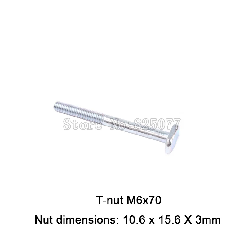 

Woodworking Parts 10PCS T-nut M6x70, Woodworking Jigs JF1165