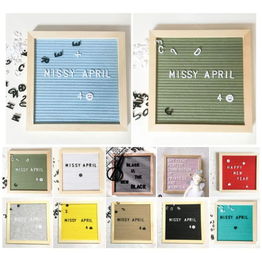 Beautiful  Felt Letter Board Symbols Numbers Characters Message Boards Changeable Panel for  Home,office Restaurant Decoration