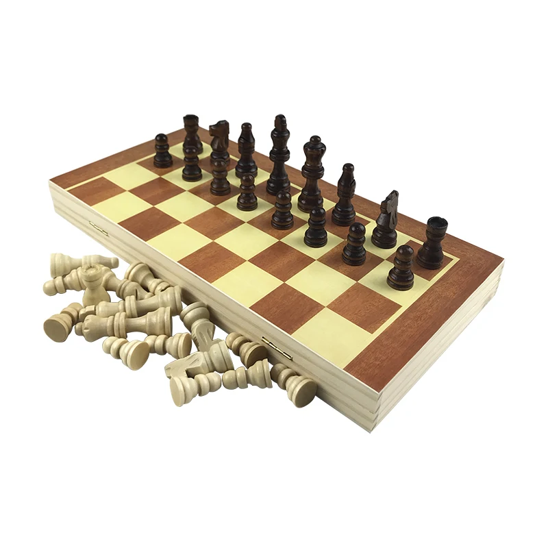 Yernea Pezzi Degli Scacchi In Legno Gioco Pieghevole In Legno Re 7 CENTIMETRI Set di Scacchi 34*34*1.8 CENTIMETRI di Scacchi Bordo gioco Scacchiera di Intrattenimento Regalo