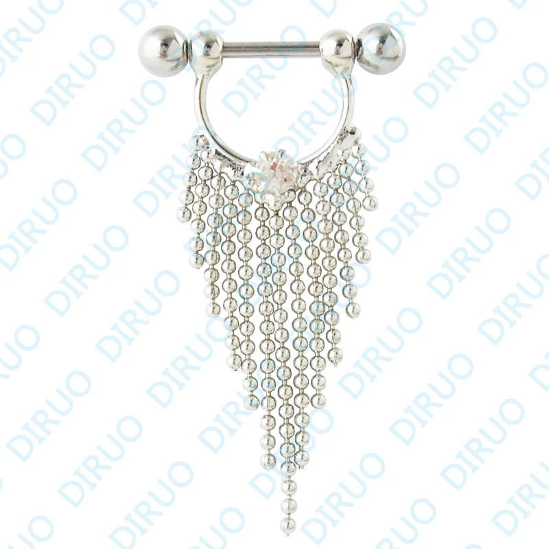 Wholesale Tassels Nipple Ring Nipple Piercing Body Piercing Jewelry nickel-free 6pcs/lot