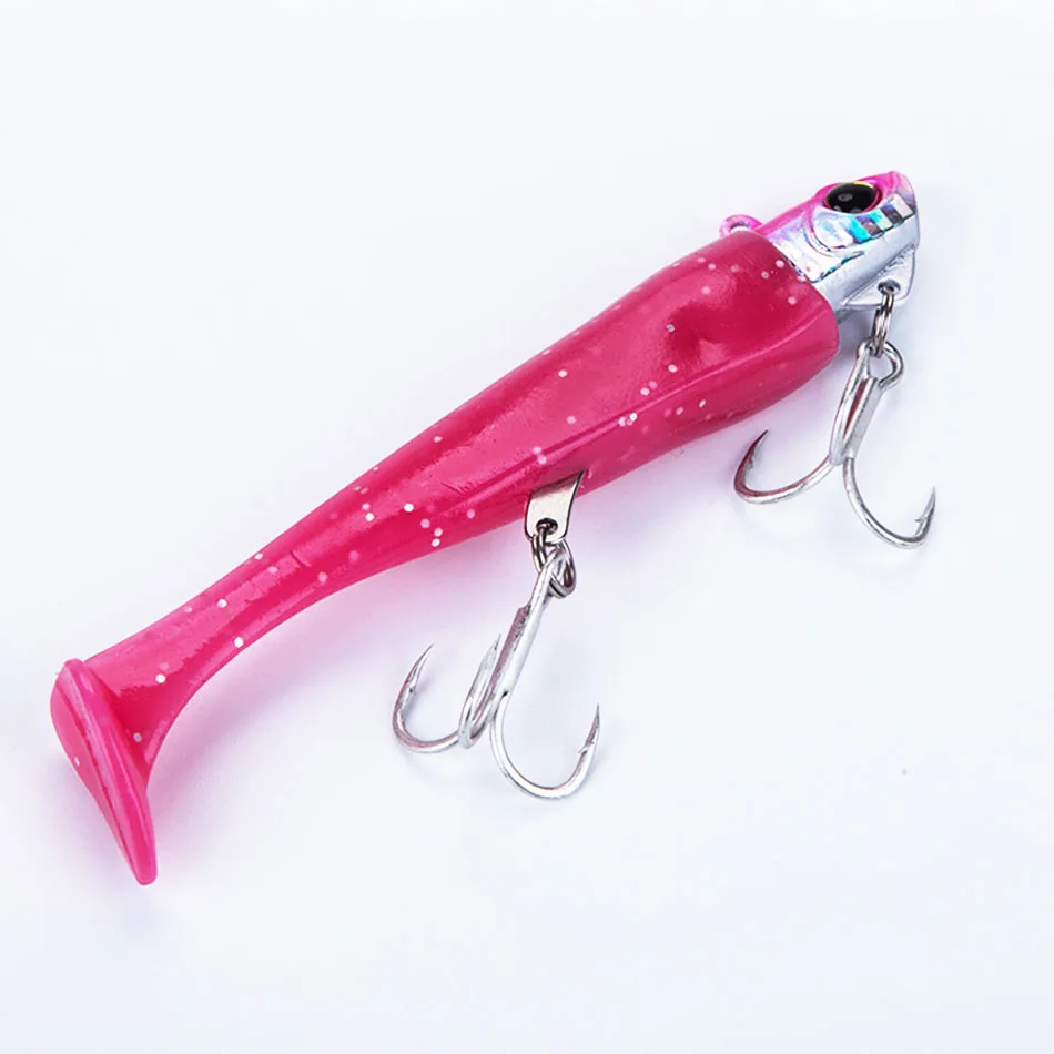 1pcs Swing Shad Lokken Swimbaits Zwart Minnow Action Zachte Lokken Pro Visgerei voor Grote Vis Vissen Tips Rock vis Lokken