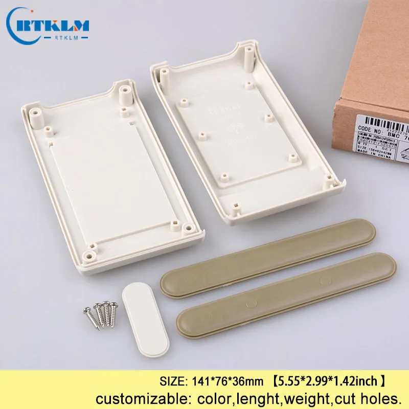 Handheld electric box plastic enclosure abs plastic junction box diy project electronic handheld plastic Desktop box 141*76*36mm