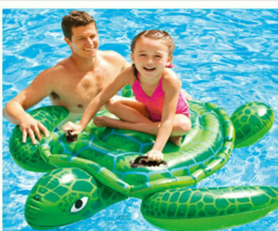 Zomer Vocation Kinderen Water Opblaasbare Schildpad Speelgoed Zwembad. Drijvende Rij 150*127 Opblaasbare Zwemmen Ring