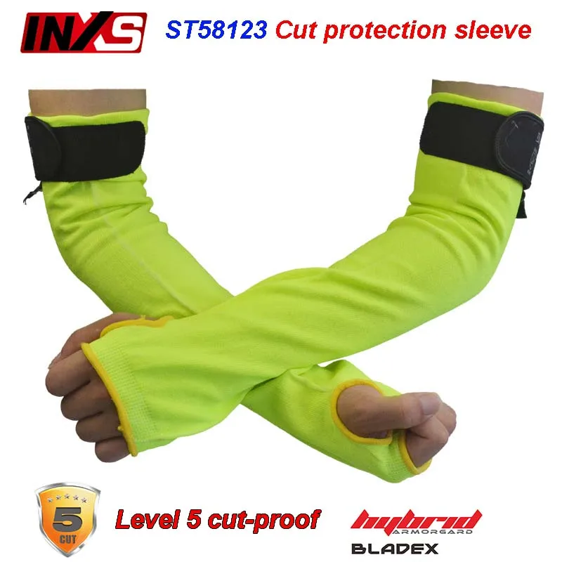 SAFETY-INXS  45CM Cut protection sleeve Fluorescence Comfortable Breathable Scratch protection sleeve Class 5 cut-proof sleeves