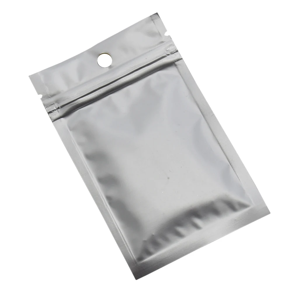 5 Size Resealable Zip Lock Golden Matte Clear Plastic Bag Dried Food Package Pouches Cosmetic Electronic Grocery Packing Bag