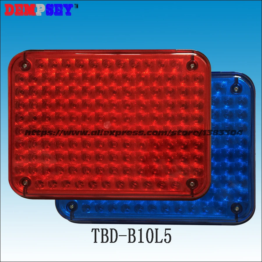 

TBD-B10L5 High quality warning lights for fire truck&ambulance car,surface mounting,Waterproof,DC12V or 24V, blue/blue 134 LEDs