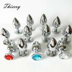 Thierry 100% Real Photo Anal Butt Plug Alloy Stainless Steel Anal Plug Erotic Sex Toys for Adults Games Sex Products For Women