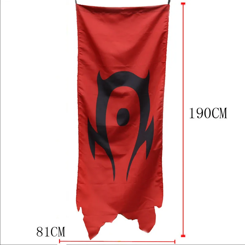 190cm World Of War Riot Alliance Horde Flag Game Badge Banner Oversize Dacron Blue Red Flag Home Party Cosplay Accessory
