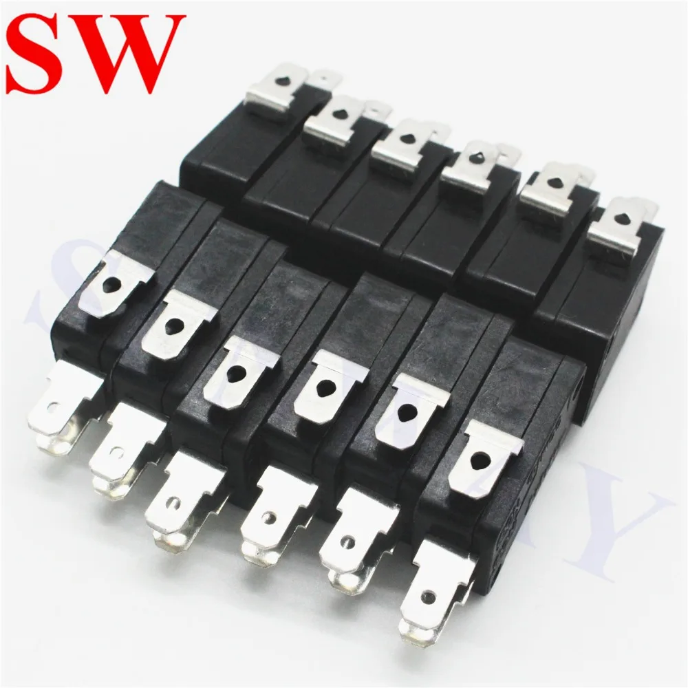 10pcs 3pin Microswitch black Zippy 3 needel Micro Switch for push Button 3 three Terminals switch for arcade game Parts joystick