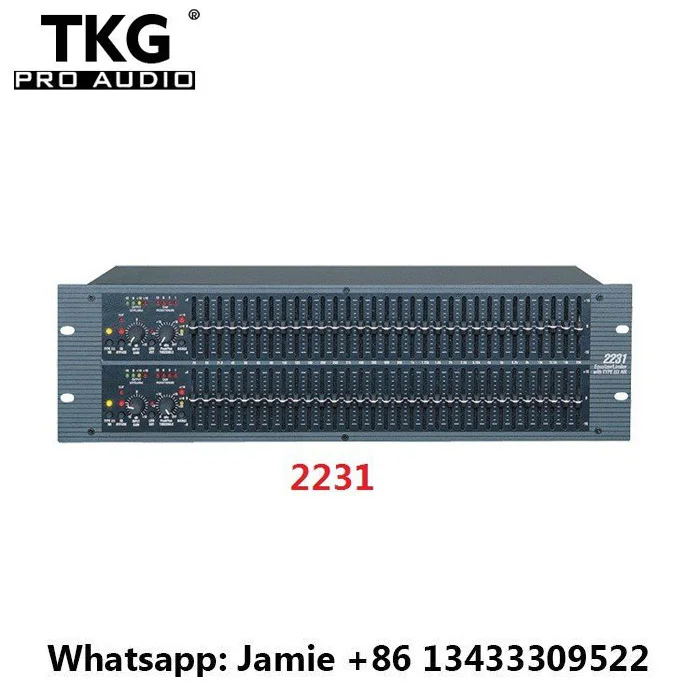 

TKG stage performance dj sound system dj equipment 2231 Dual Channel 31 Band Graphic Equalizer 2231 audio Equalizer