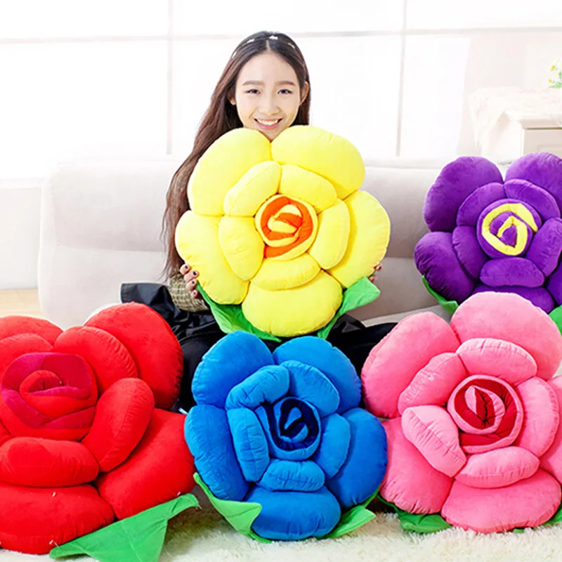 新しい 25-48 センチメートルぬいぐるみ飾る必須ユニバーサル花腰椎パッドヘッドレストホールド枕ホームスローソファローズ