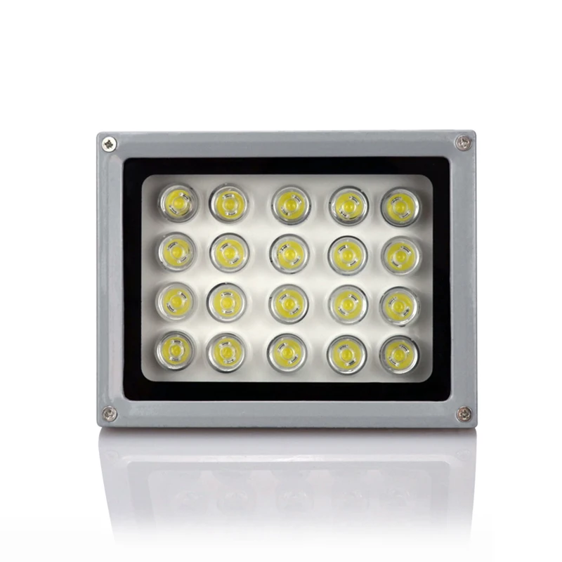 Lámpara infrarroja para exteriores, iluminador de matriz de 20 piezas, LED, IR, IP66, resistente al agua, con rango de visión nocturna de 100M, para cámara CCTV