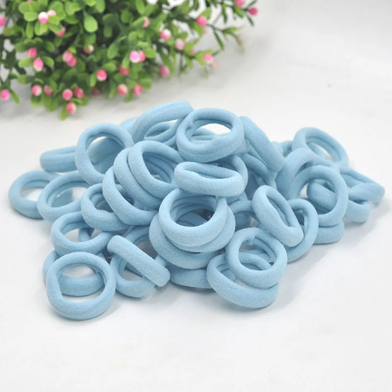 Aikelina 50pcs/lot New 2017 Colorful Headband Hair Rope Child Elastic Rubber Bands Girls' Kids Cute Hair Tie Gum Hot Accessories