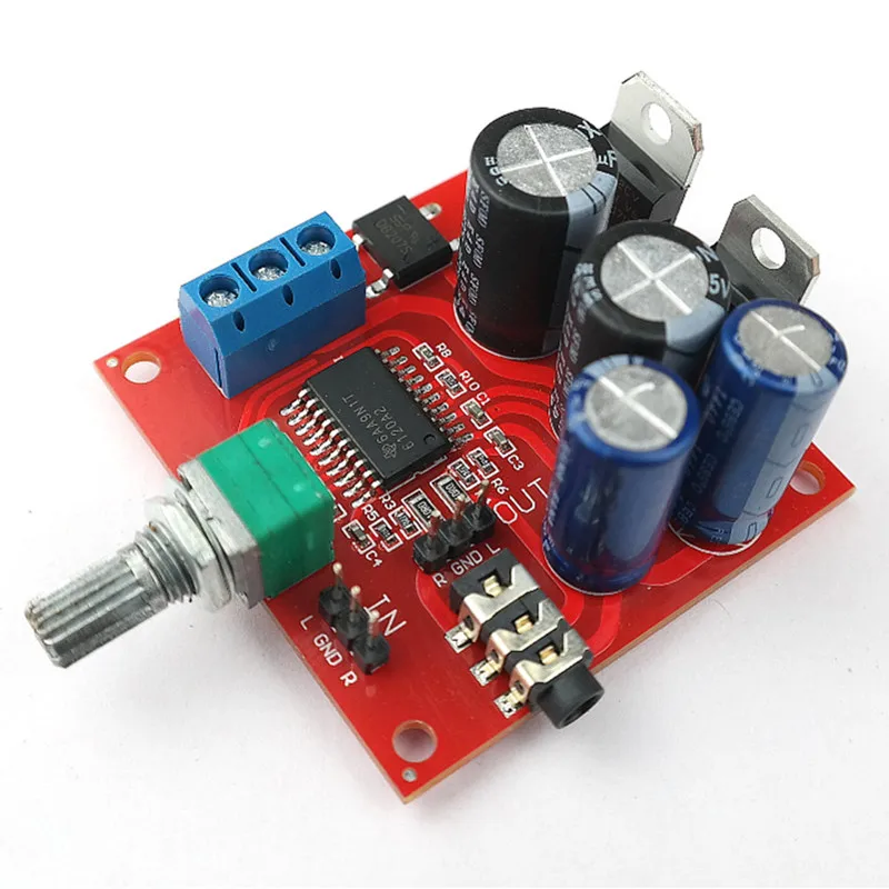 AC dual 12v-15v PA6120 Headphone Amplifier Board HIFI TPA6120A2 Enthusiast Headphones AMP Amplificador with Rectified regulator