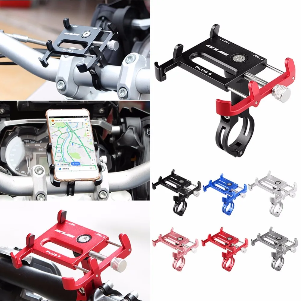 GUB Plus 6 Aluminum Alloy MTB Bike Bicycle Phone Holder Motorcycle Support GPS Holder for Bike Handlebar Bike Accessories