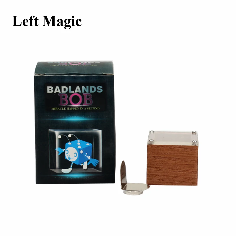 Badlands Bob Wood Magic Dice Tricks Dot Number Change Close Up Street Stage Magic Props Mystery Magician Mentalism