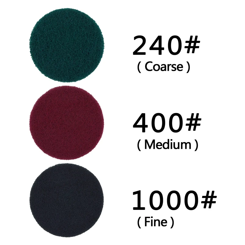 POLIWELL 6 CÁI 100mm Đa Năng Thông Tắc Đường Ống Lưng Công Nghiệp Cọ Rửa Miếng Lót Dày Vòng Nylon Vải để Vệ Sinh Dụng Cụ Mài