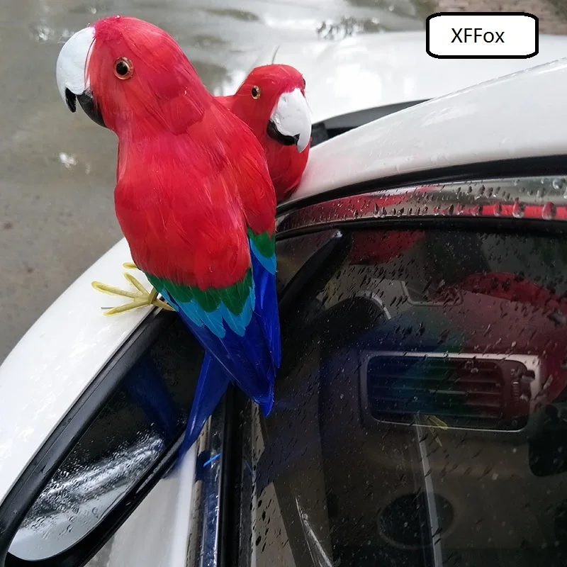 

one piece real life red parrot model foam&feather simulation parrot bird gift about 30cm xf0127