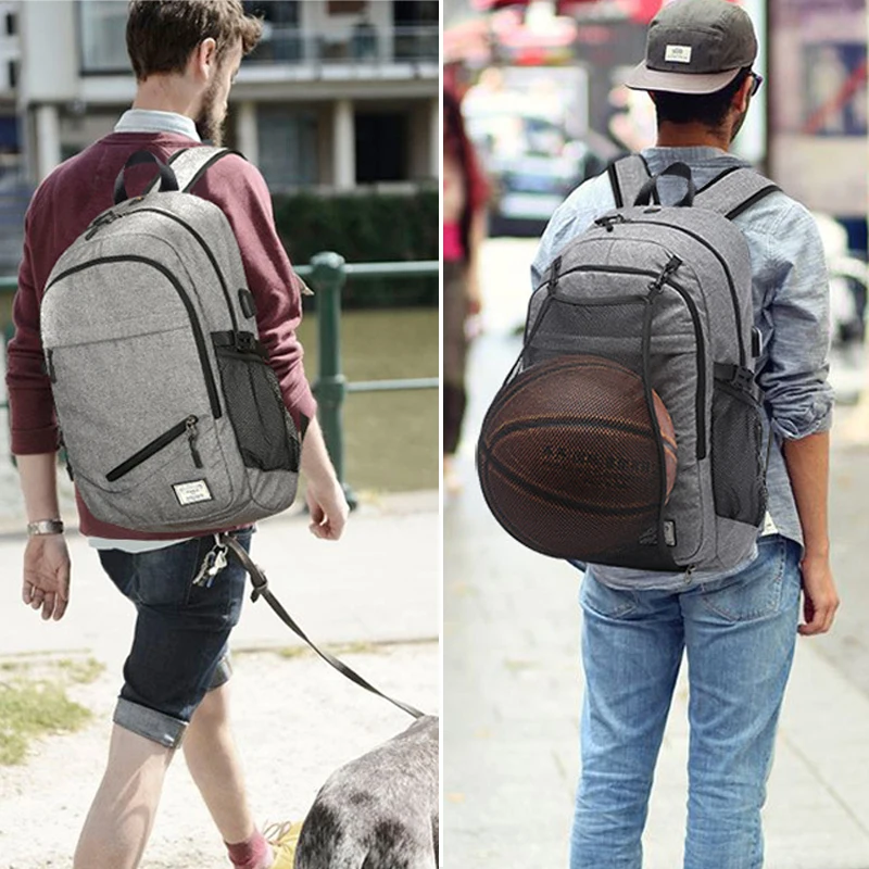 Bolsas de gimnasio para deportes al aire libre para hombres, mochila de baloncesto, bolsas escolares para adolescentes, paquete de pelota de fútbol,