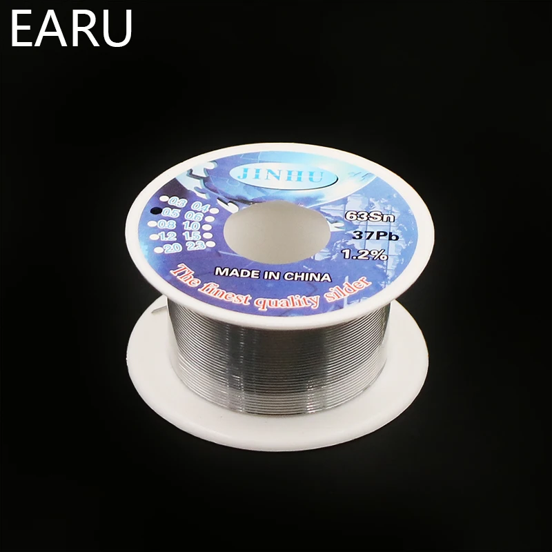 Tin lead Rosin Core Solder Wire 0.3mm 0.4mm 0.5mm 0.6mm 0.8mm 1.0mm 2% Flux Reel Welding line New Cable Lead Core BGA Repair SMT