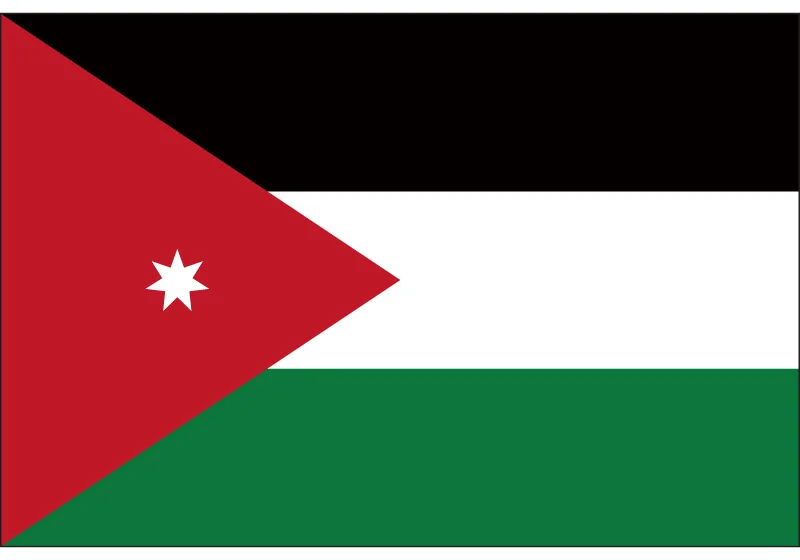 The Hashemite Kingdom of Jordan National Flag 90*150cm 60*90cm 15*21cm 30*45cm Car Flag For National Day