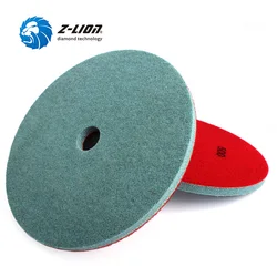 Z-LION Diamond Sponge Polishing Pad 10 Inch 250mm Nylon Fiber Wet Diamond Polish Wheel For Marble Stone Clean Buffing Disc