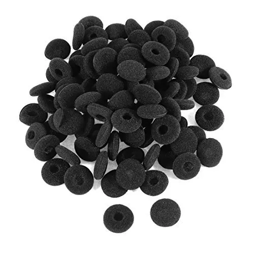 Oreillettes en mousse noire, 24 pièces, couvre-oreilles de remplacement