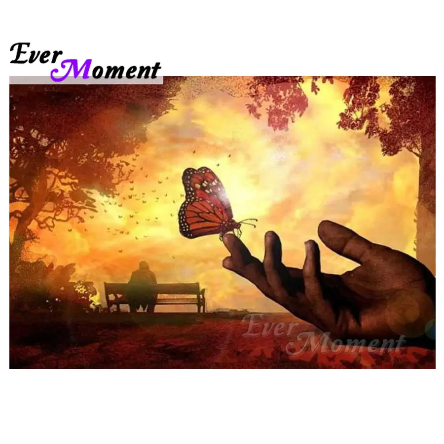 

Ever Moment Diamond Painting Landscape Cross Stitch 5D DIY Full Square Drills Embroidery Mosaic Decoration Rhinestones ASF1522