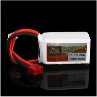 1pcs ZOP Power LiPo Battery 11.1V 1300MAH 20C T Plug For RC Quadcopter Drone Helicopter Car Airplane