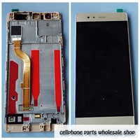 LCD Display and Touch Screen Digitizer Frame, Full Replacement, Huawei P9, EVA-L09, EVA-L19, P9, 5.2\