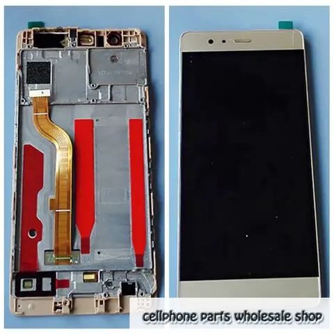 LCD Display and Touch Screen Digitizer Frame, Full Replacement, Huawei P9, EVA-L09, EVA-L19, P9, 5.2"