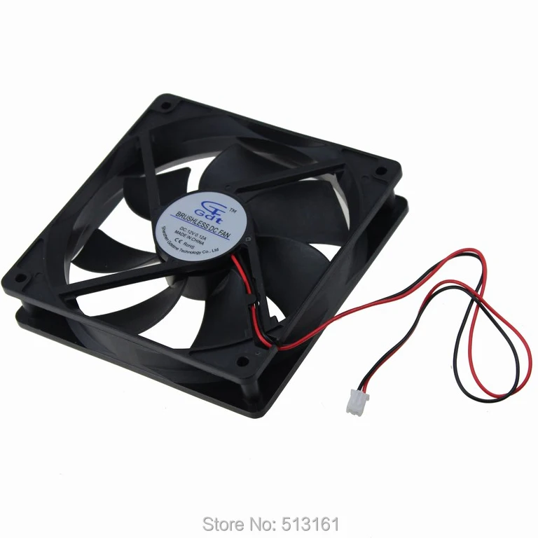 10 Cái 120 mét 12 cm Tiếng Ồn Thấp 12 V 120x120x25 mét Không Chổi Than Quạt Làm Mát 120 mét