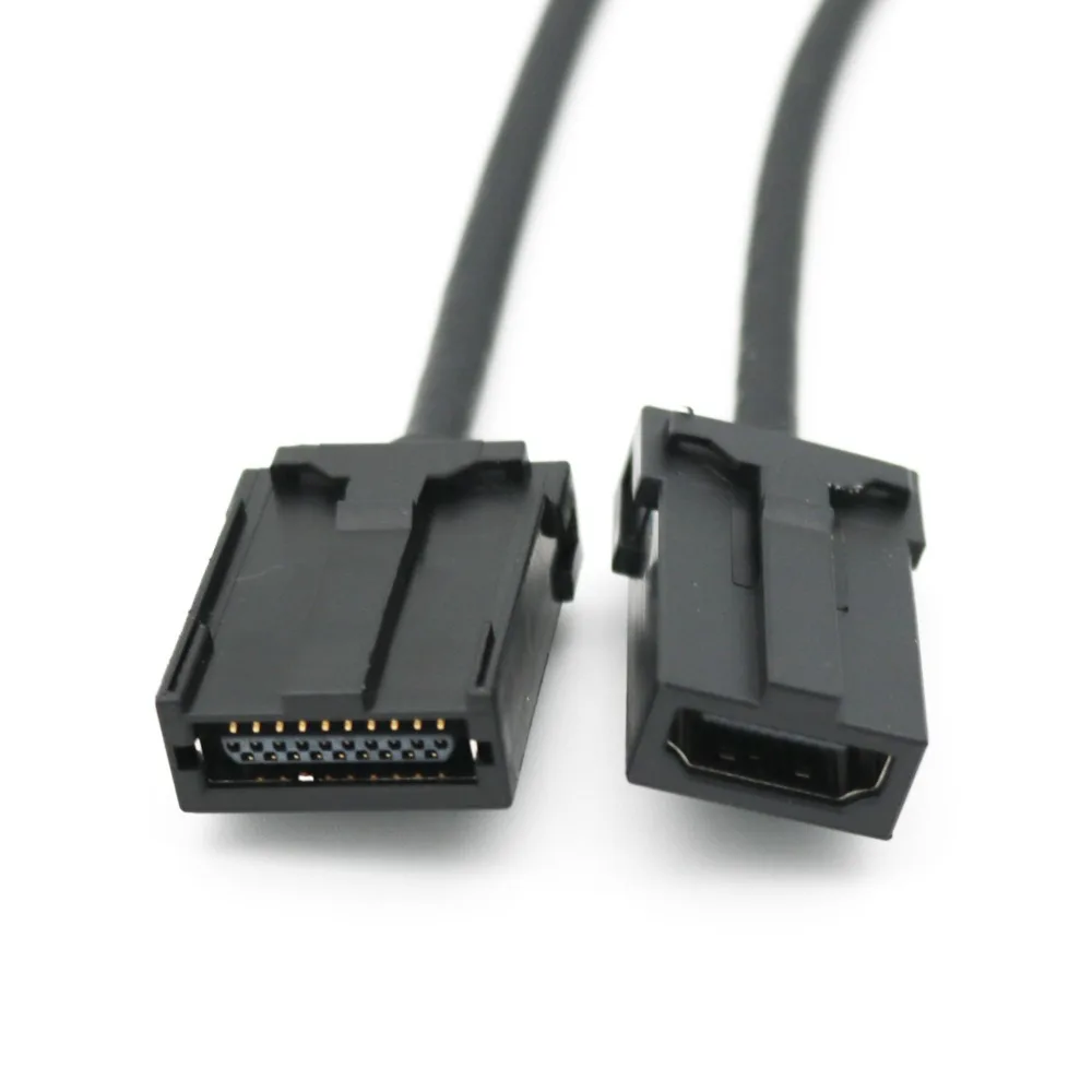 

1pc HDMI-compatible 1.4 Type E Male to HDMI-compatible Type A Female Jack AV Video Audio Connector Cable Cords 1.5m 5ft