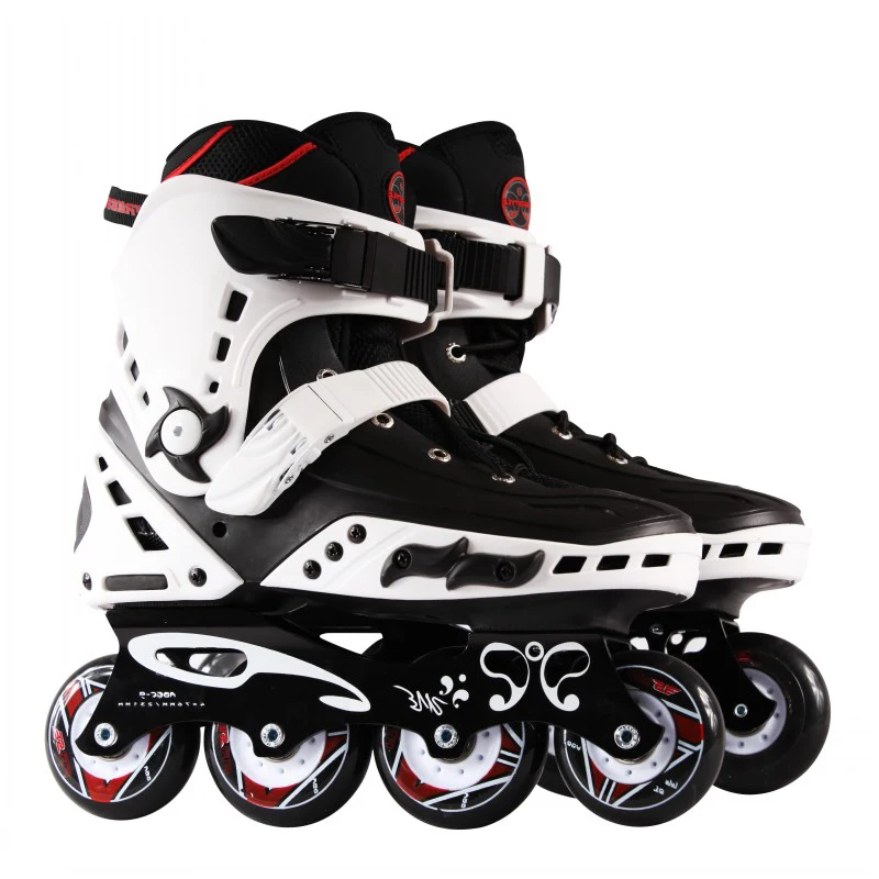 Professional Slalom Inline Skates Street Brush Adult Roller Skating Shoes Sliding Free Style Patines Adulto Original FS MT IA19