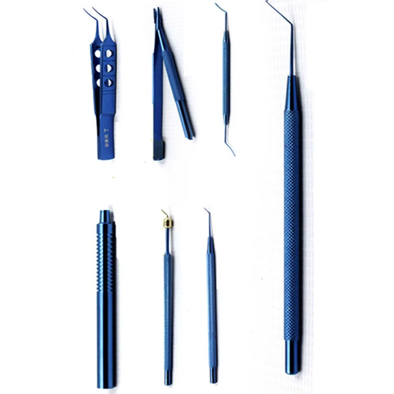 21 個眼科手術器具セット titanium 白内障目 handtool セット眼内レンズのためのインプラントと白内障手術